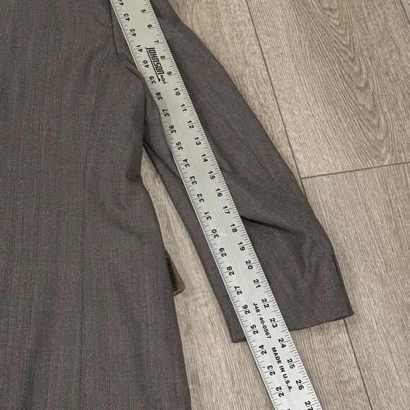 Christian Dior Monsieur Suit 2 Piece 40R (36x32) Wool Gray Brown Herringbone - Picture 7 of 15